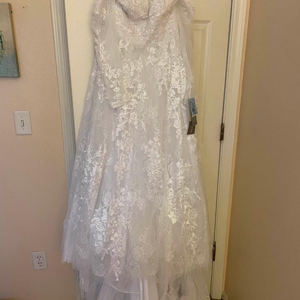 New, never worn Wedding Dress - Picture 3 of 5
